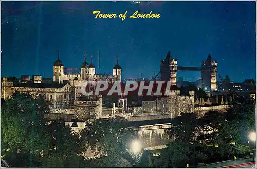 Cartes postales moderne The Tower at Night London