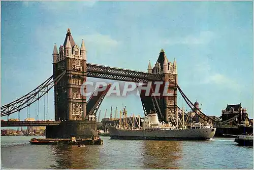 Moderne Karte Tower Bridge London Bateau