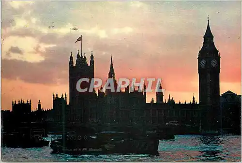 Moderne Karte London Evening at Westminster