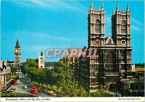 Moderne Karte Westminster Abbey and Big Ben London