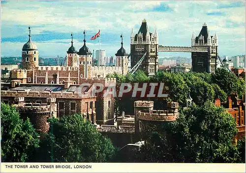 Cartes postales moderne The Tower and Tower Bridge London