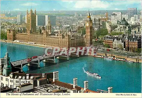 Cartes postales moderne The Houses of Parliament and Westminster Bridge London