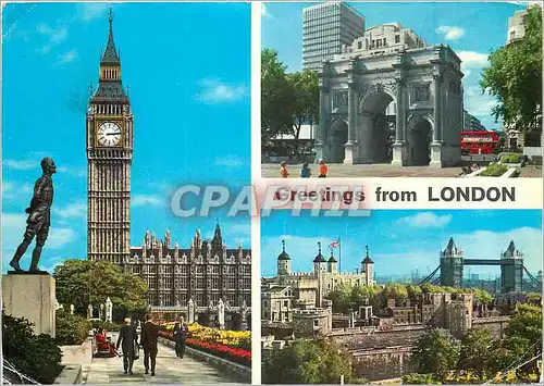 Moderne Karte Greeting from London