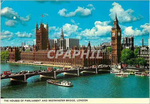 Cartes postales moderne The Houses of Parliament and Westminster Bridge London
