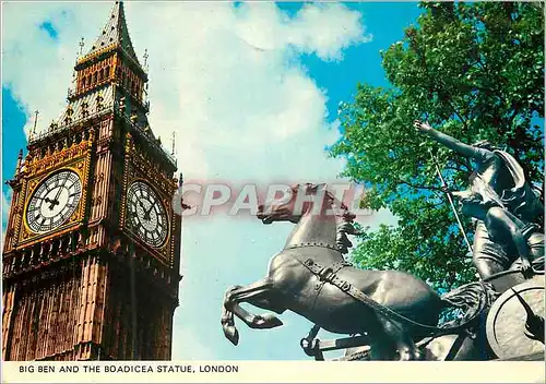 Cartes postales moderne Big Ben and the Boadicea Statue London