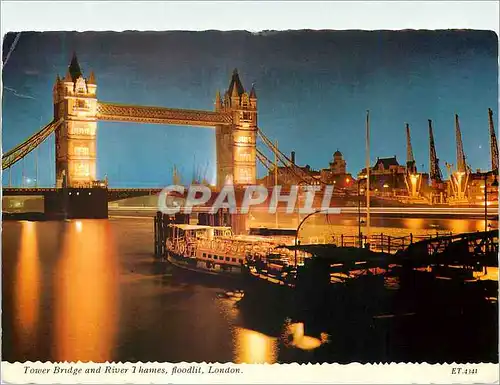 Cartes postales moderne Tower Bridge and River Thames Floodlit London