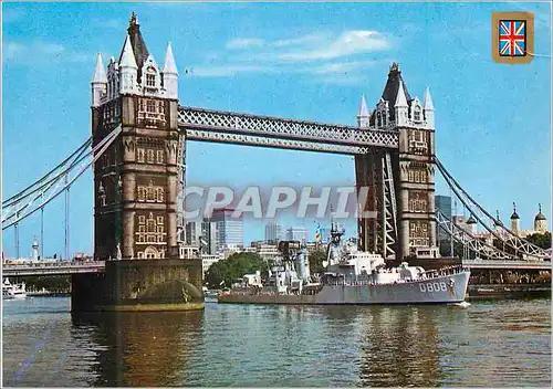 Moderne Karte London Le Pont de la Tour Bateau