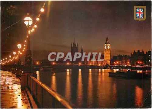 Cartes postales moderne London Les Maisons du Parlement et le Big Ben