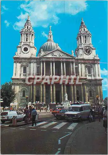 Moderne Karte London Cathedral of St Paul's The Facade