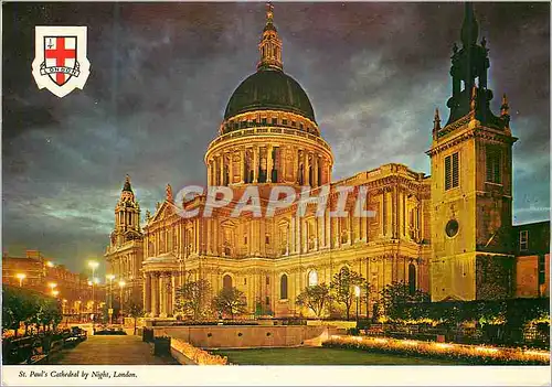 Cartes postales moderne St Paul's Cathedral By Night London