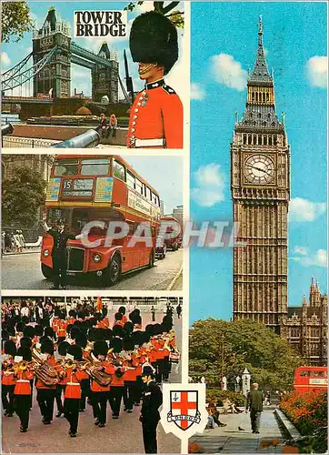 Cartes postales moderne   Tower Bridge London Militaria Autobus