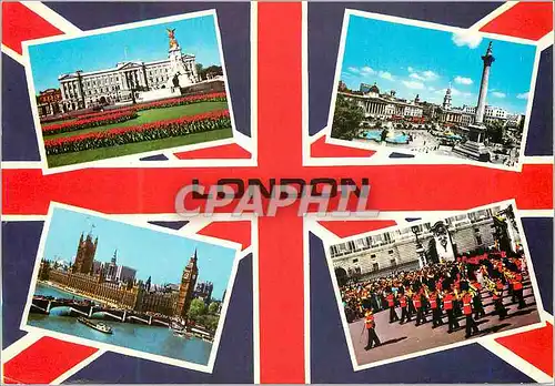 Cartes postales moderne London Buckingham Palace Houses of Parliament Trafalgar Square Buckingham Palace
