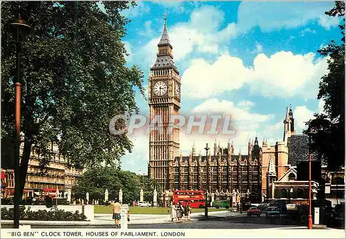 Cartes postales moderne Big Ben Clock Tower Houses of Parliament London