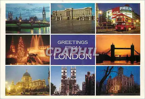 Cartes postales moderne Greeting from Big Ben London