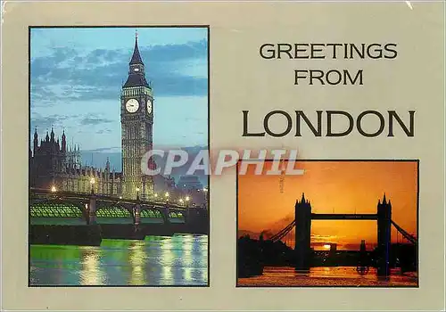 Cartes postales moderne Greetings from London