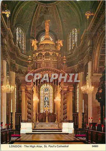 Moderne Karte London the High Altar St Paul's Cathedral