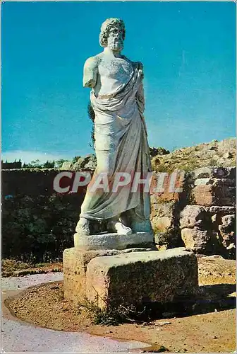 Cartes postales moderne Ampurias (Costa Brava) Statue d'Esculape