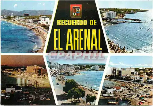 Moderne Karte Recuerdo de El Arenal