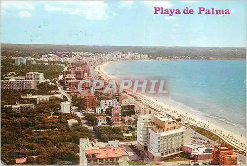 Moderne Karte El Arenal Vista Aerea Playa de Palma Mallorca