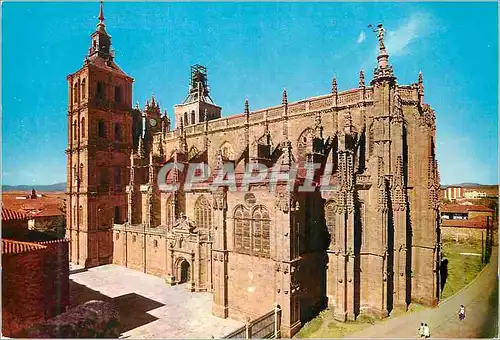 Moderne Karte Astorga La Cathedrale Facade de L'assomption