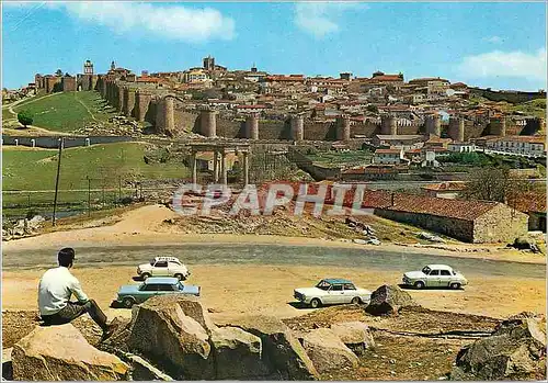 Cartes postales moderne Avila Vue Partielle de la Ville Muree