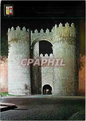 Cartes postales moderne Avila Porte de Saint Vincent Nocturne