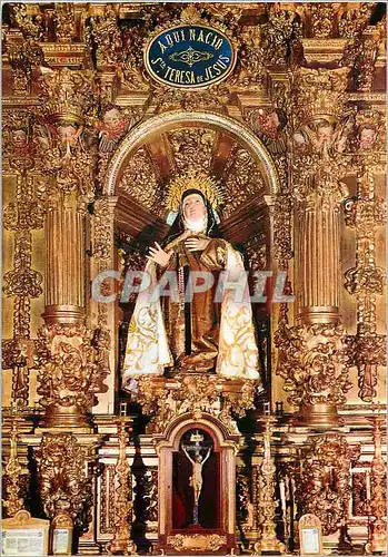 Cartes postales moderne Avila Image de Sainte Therese de Jesus tel que l'on la Venere en Avila