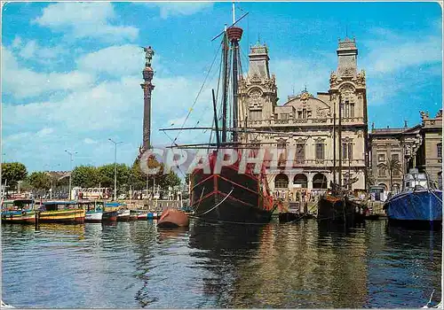 Cartes postales moderne Barcelona La Carabela Santa Maria Bateau