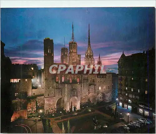 Cartes postales moderne Barcelona Pza Ramon Berenguer III Murallas Romanas y Capilla Real