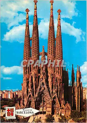 Cartes postales moderne Barcelona Temple de Sagrada Familia