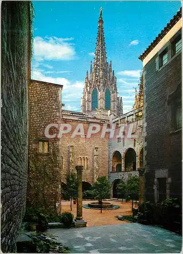 Cartes postales moderne Barcelona Gotico Muaco Maron