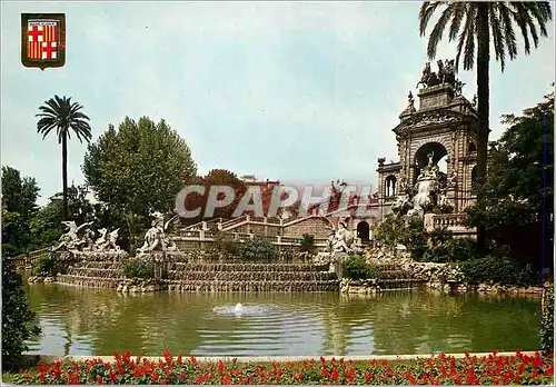 Moderne Karte Barcelona Cascade du Parc de la Citadelle