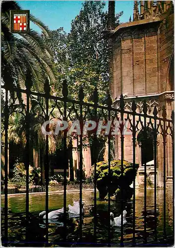 Moderne Karte Barcelona Barcelona Barrio Gotico Cathedrale Detail du Cloitre