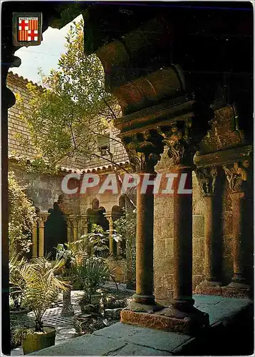 Cartes postales moderne Barcelona Romancia Cloitre Roman de l'Eglise de San Pablo