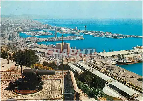 Cartes postales moderne Barcelona Le Port Vu Apres Montjuich