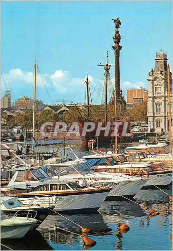 Cartes postales moderne Barcelona Le Port Detail