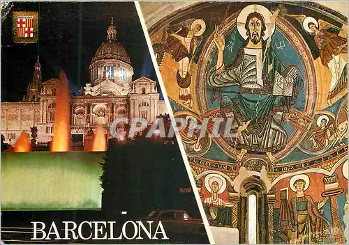 Cartes postales moderne Barcelona Palacio Nationalde Montjuich