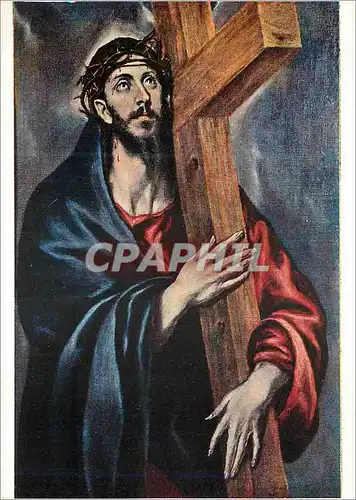 Moderne Karte Domenicos Theolocopoulos El Greco Jesus avec la Croix