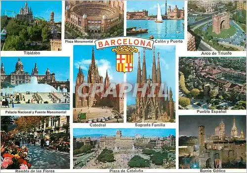 Cartes postales moderne Barcelona