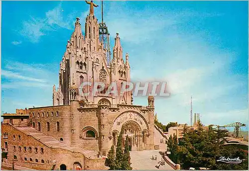 Cartes postales moderne Barcelona Tibidabo Basilique Expiatoire