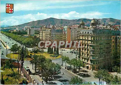 Moderne Karte Barcelona Place de Calyo Sotelo