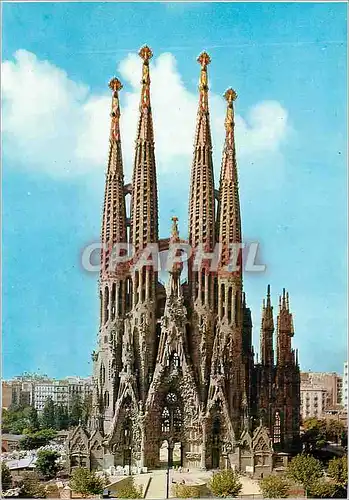 Cartes postales moderne Barcelona Temple Exp de la Sainte Famille