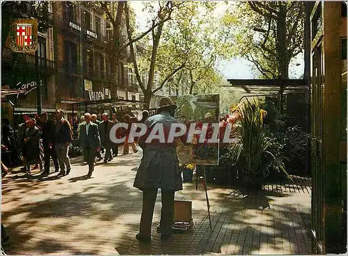 Cartes postales moderne Barcelona Las Ramblas