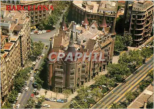 Moderne Karte Barcelona Avenue du Generalisimo Vue Aerienne