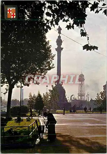 Moderne Karte Barcelona Monumentde Cristophe Colomb