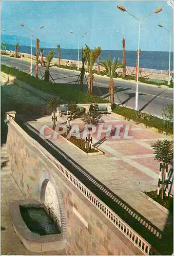 Moderne Karte Barcelona Fontainede Carmen Amaya et Promenade Maritime