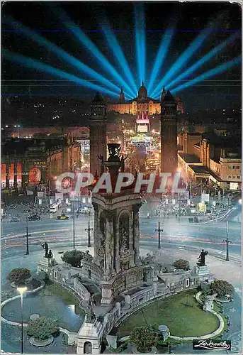 Cartes postales moderne Barcelona Place d'Espagne et Entree Exposition