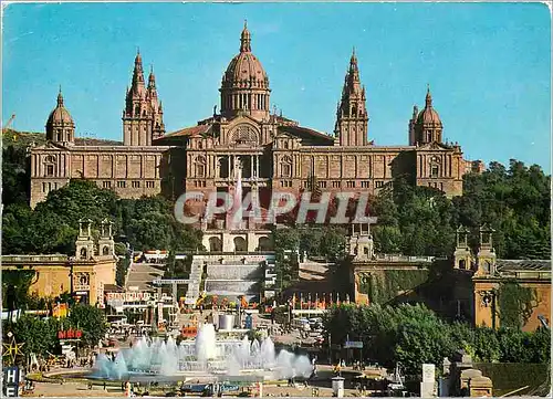 Cartes postales moderne Barcelona le Palais National (Musee)