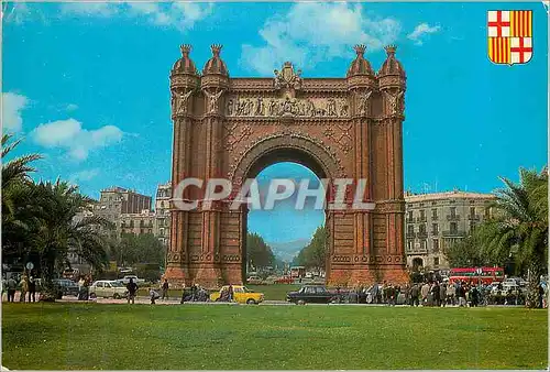 Cartes postales moderne Barcelona Paseo y Arco del Triunto Arc de Triomphe