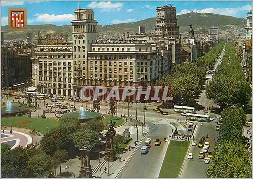 Cartes postales moderne Barcelona Barcelona Place de Cataluna Promenade de Gracia